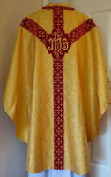 Gold Gothic Vestment traditional, silk brocade GL004